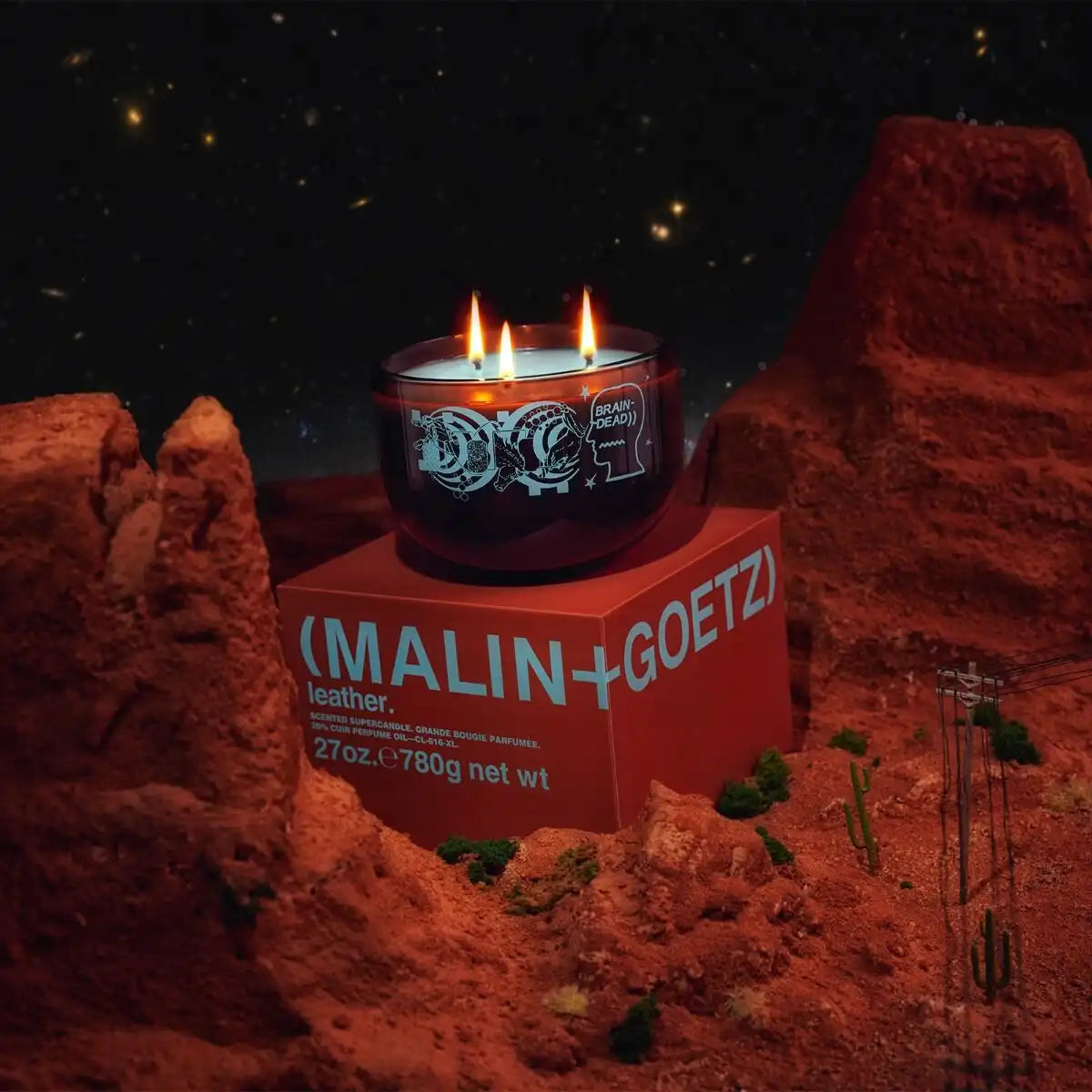 BRAIN DEAD x MALIN+GOETZ leather supercandle.