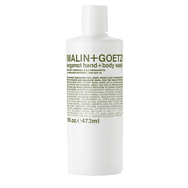 bergamot hand+body wash.