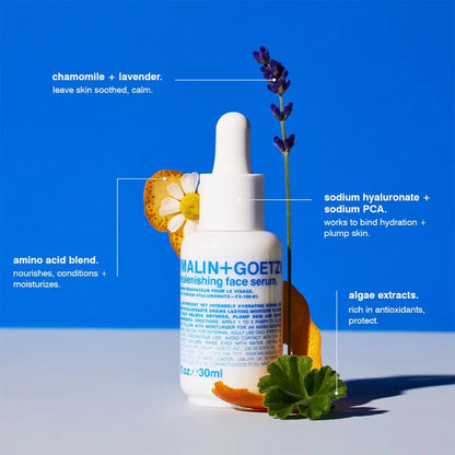 replenishing face serum.