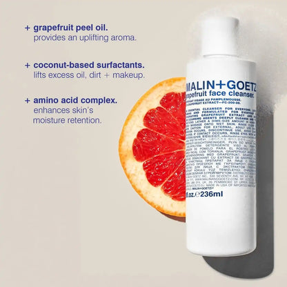 grapefruit face cleanser.