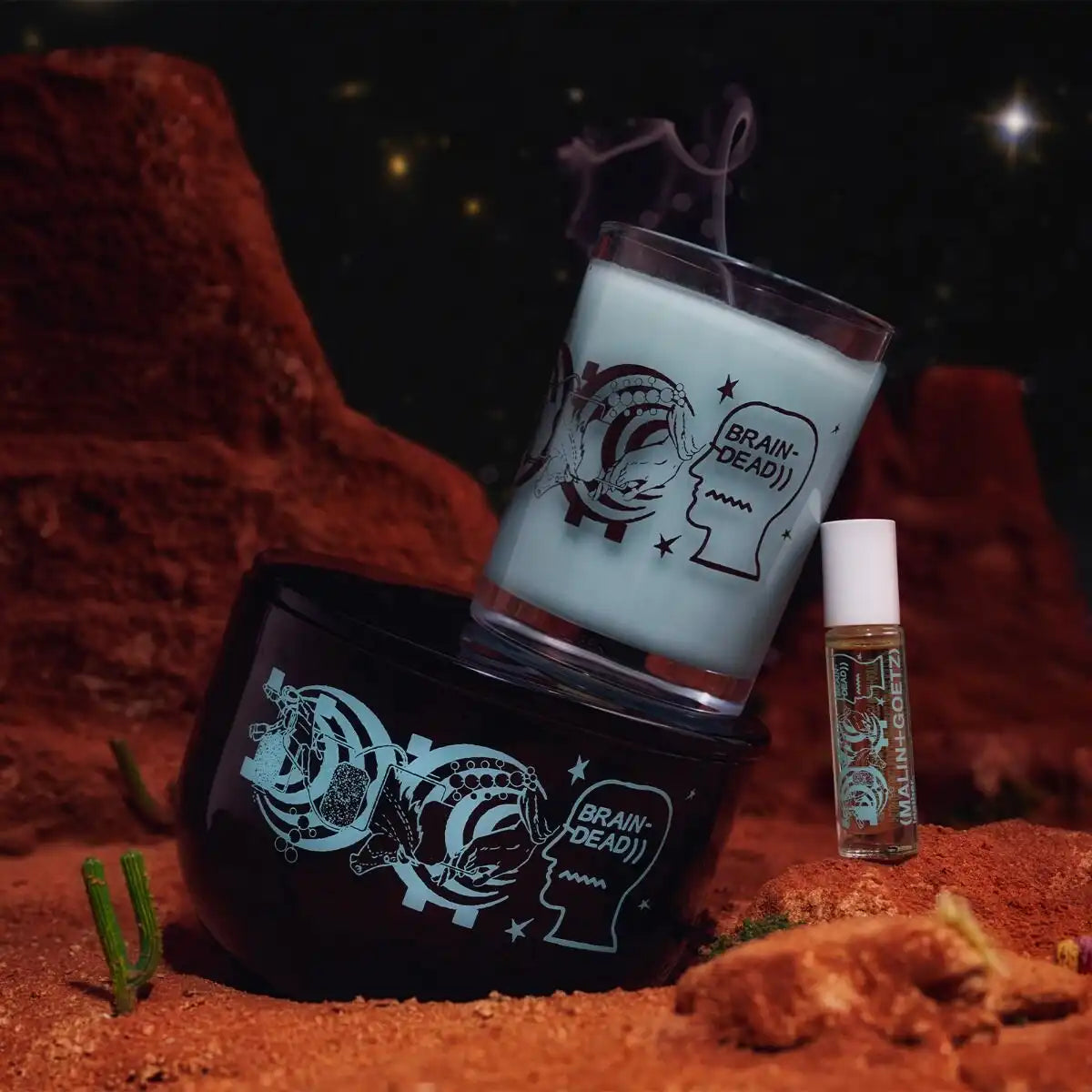 BRAIN DEAD x MALIN+GOETZ leather candle.