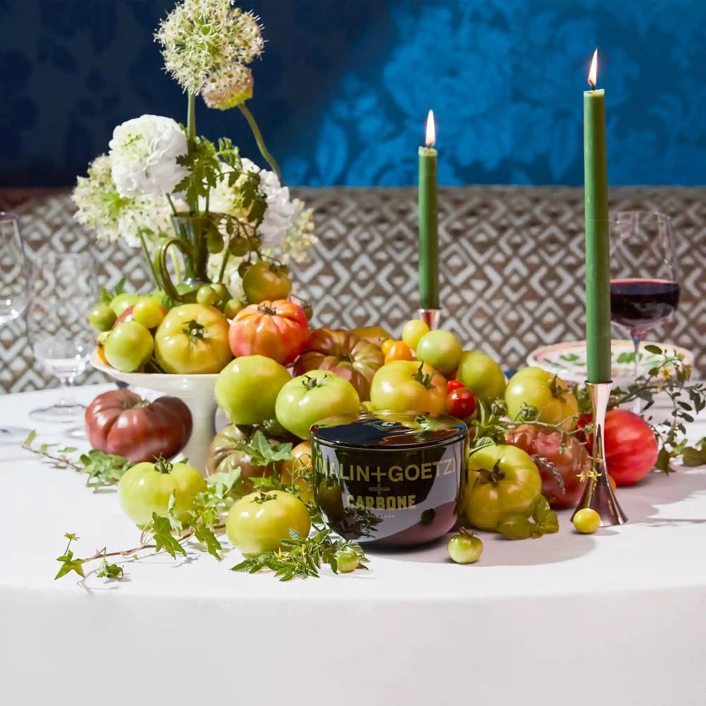 MALIN+GOETZ x Carbone Fine Food tomato supercandle.